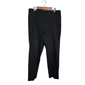 Krazy Larry Pull On Pants Women's Size 12 Stretch High Rise Black Made In USA